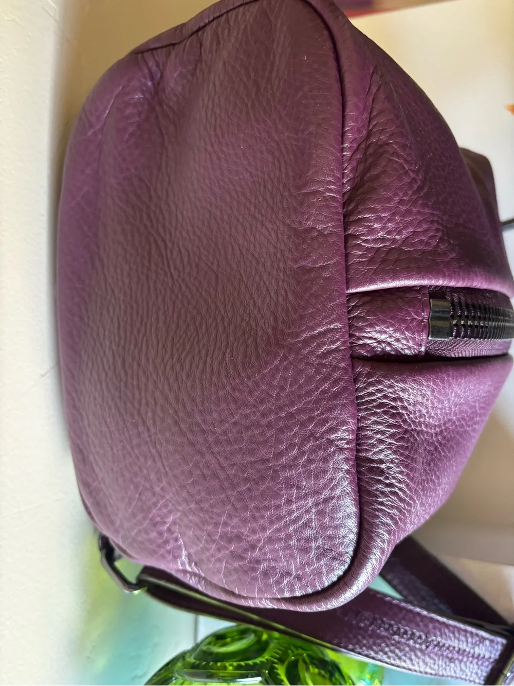 Aimee Kestenberg Plum Pebbled Leather Backpack
